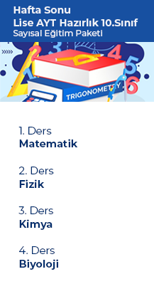 10.sınıf- Lise AYT Hazırlık Sayısal Eğitim Paketi- HS DKHS-LSEP-10-2021WK